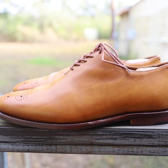 Allen Edmonds MacKenzie 10-D Tan Wholecut Mens Dress Shoes - Picture 9 of 13